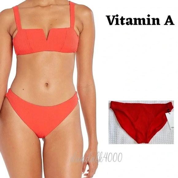 NWT Vitamin A Kaya Bikini Bottom S/6 - Picture 1 of 8